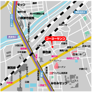 株式会社コーヨーサンコ周辺地図